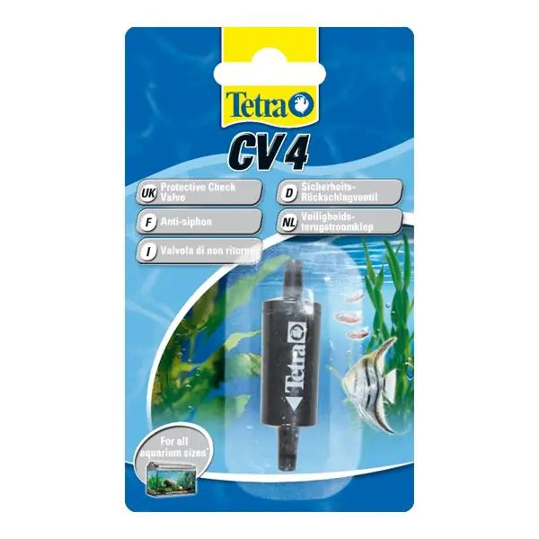 Tetra CV4 Check Valve for Aquarium Air Pumps - One-Way Air Flow