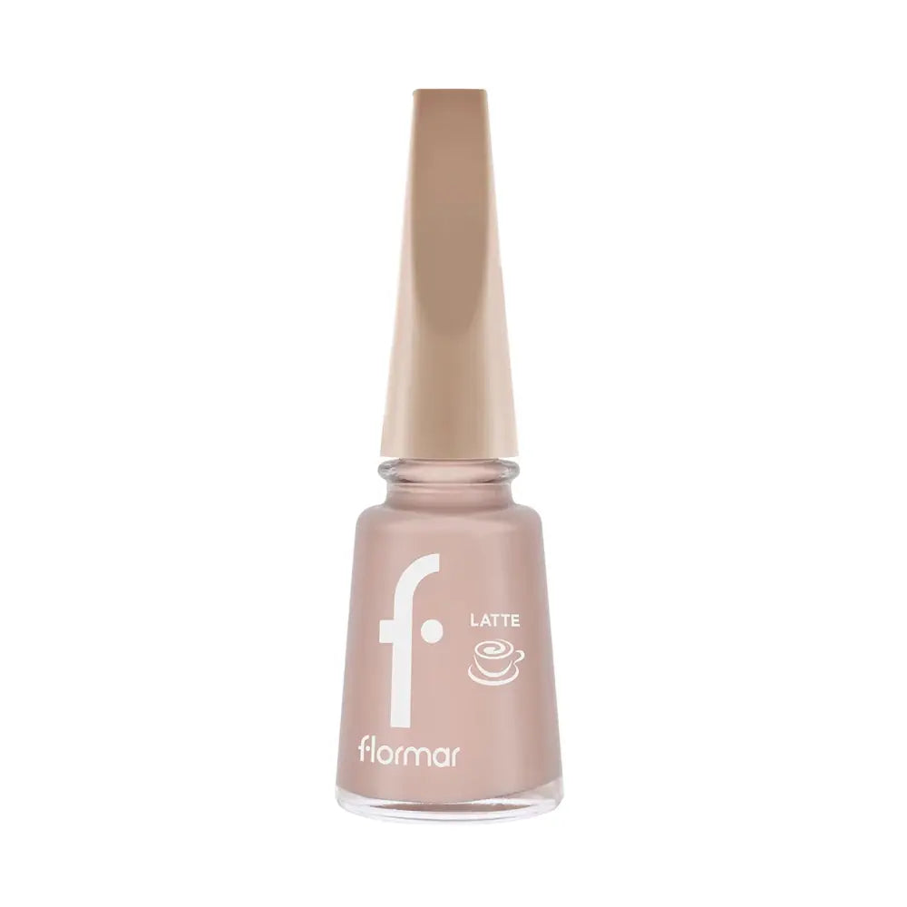 Flormar High-Pigment Glossy Nail Polish in Dusty Cappuccino
