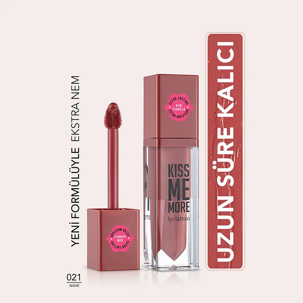 Flormar Kiss Me More Matte Liquid Lipstick 021 Naive 3.8ml