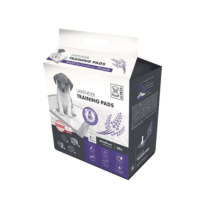 M-Pets Lavender Scented Dog Training Pads 30 Count 45x60cm