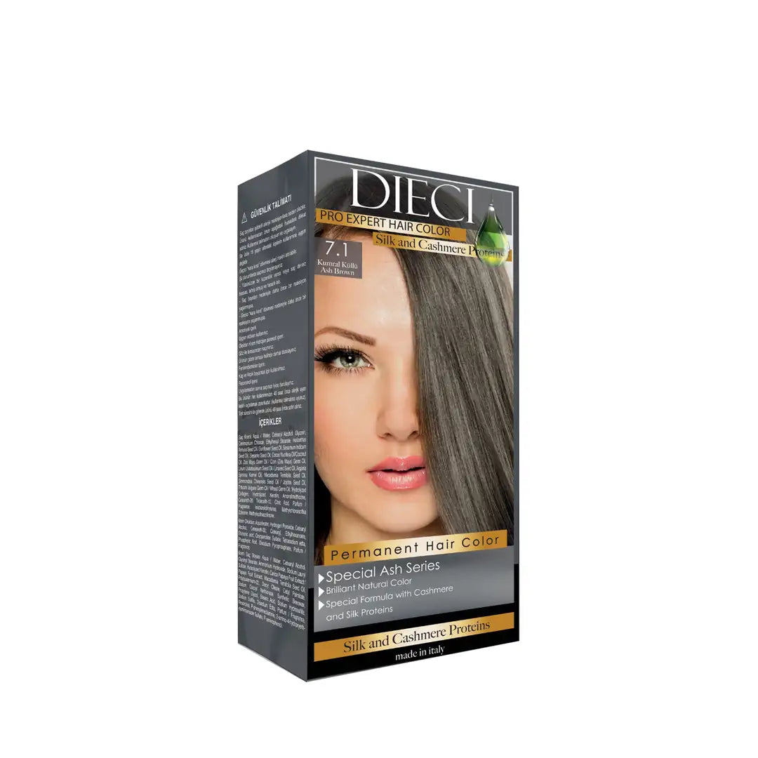 Dieci Natural Eco Kit Hair Color 7-1 Ash Blonde