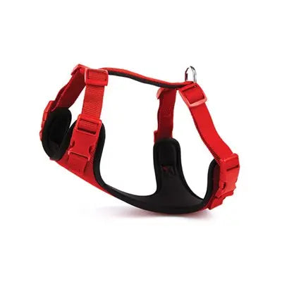 Doggie Padded Woven Dog Harness for Comfort Red Large 50-70cm