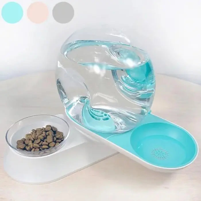M-Pets Snail Automatic Food and Water Dispenser Blue 2800ml