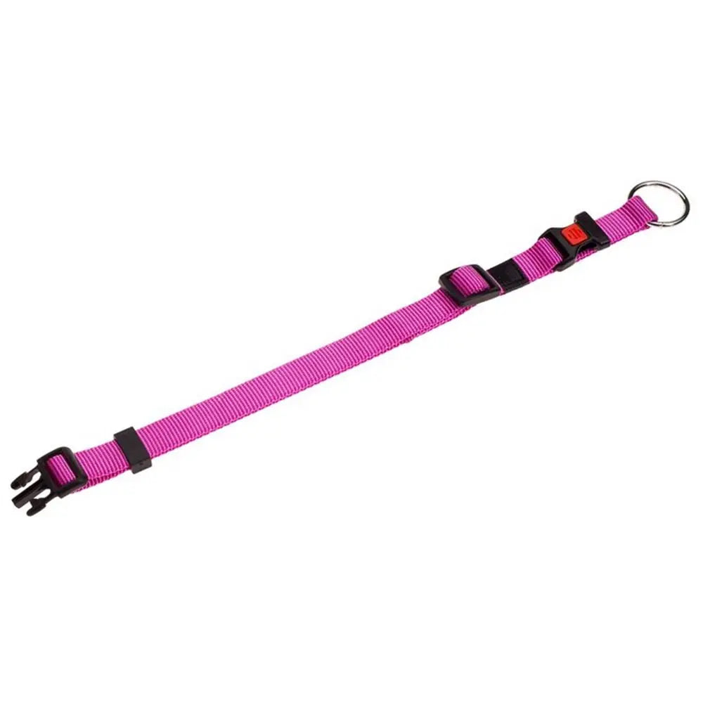 Flamingo ASP Adjustable Pink Dog Collar 30-45cm 25mm