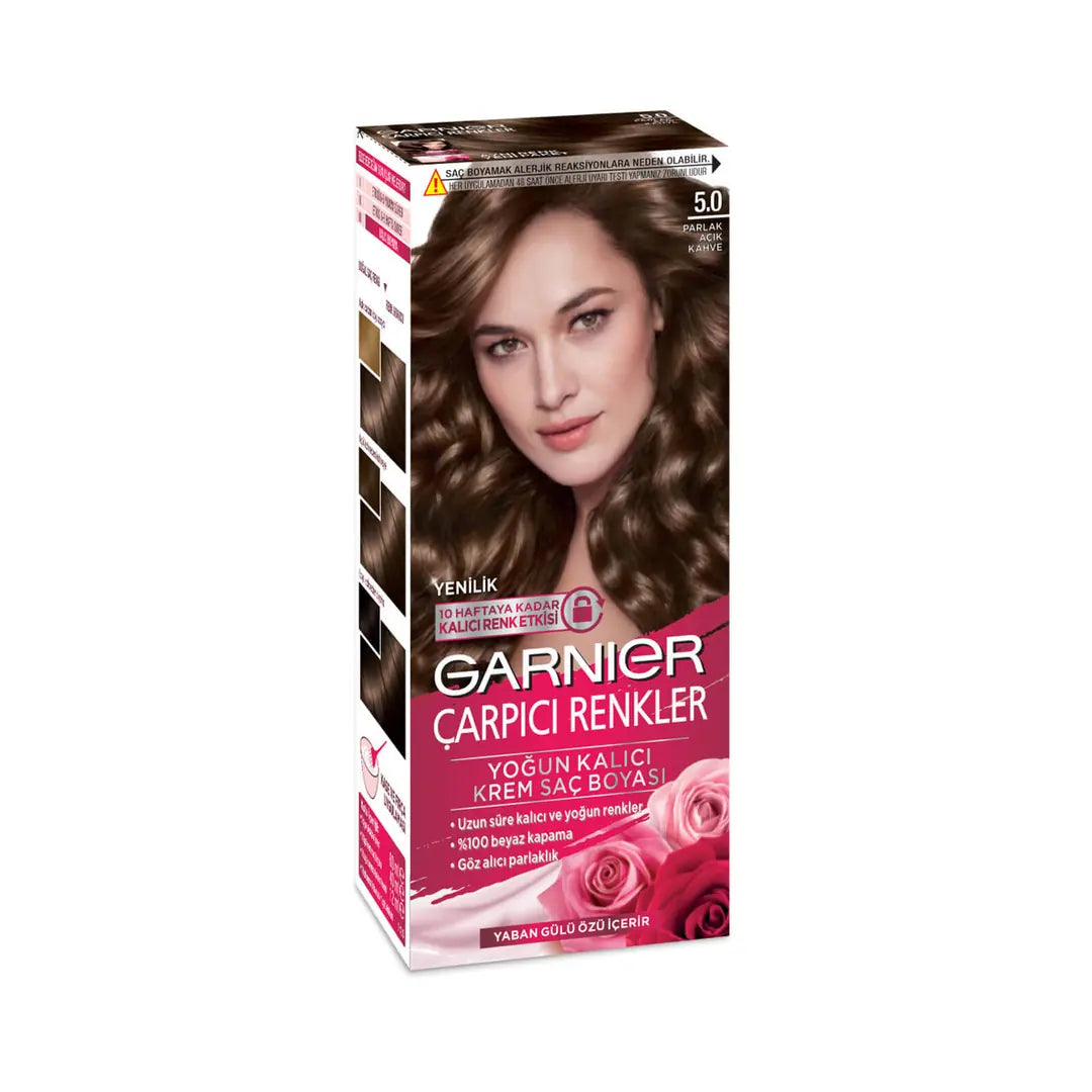 Garnier Color Sensation Hair Dye 5-0 Radiant Light Brown