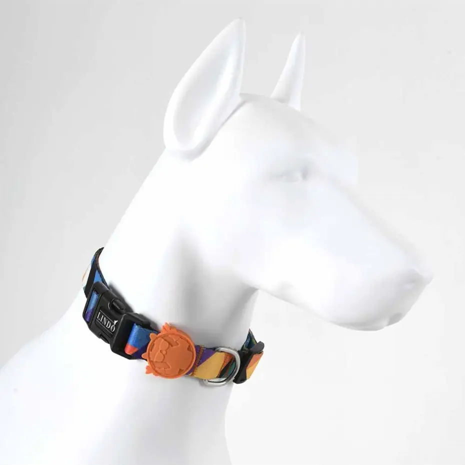Lindo Ibiza Dog Collar Stylish Adjustable Large 46-70cm