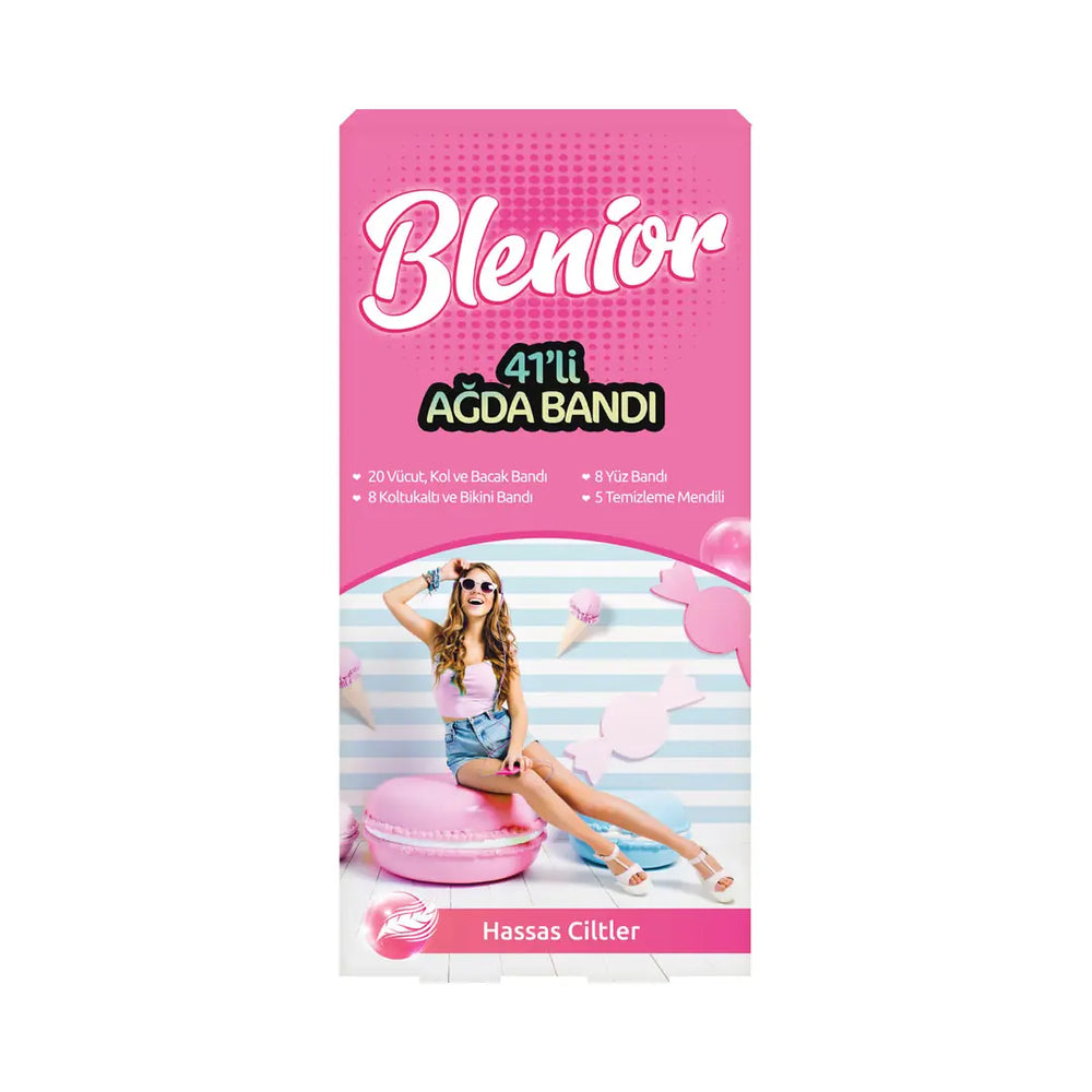 Blenior Sensitive Skin Ready Wax Strips 41-Pack