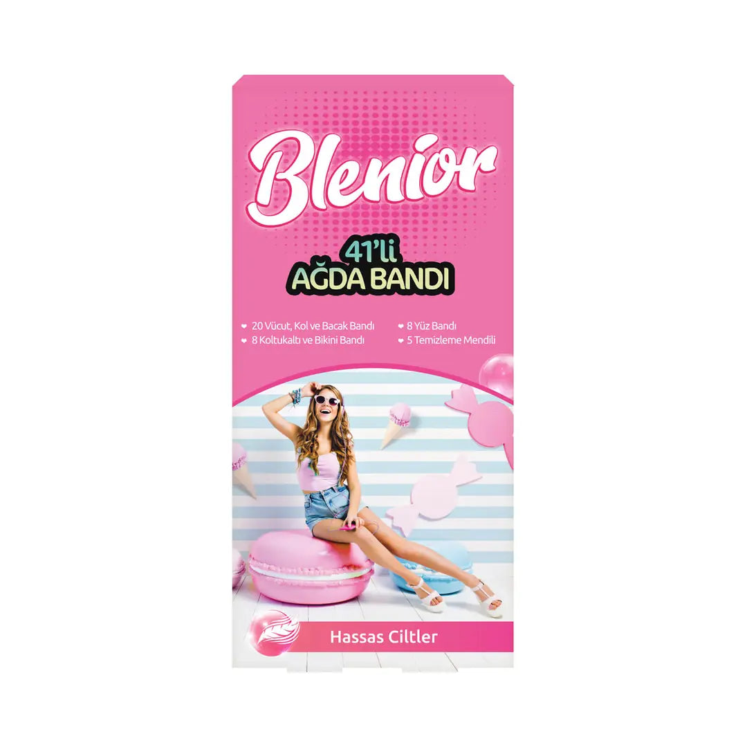 Blenior Sensitive Skin Ready Wax Strips 41-Pack