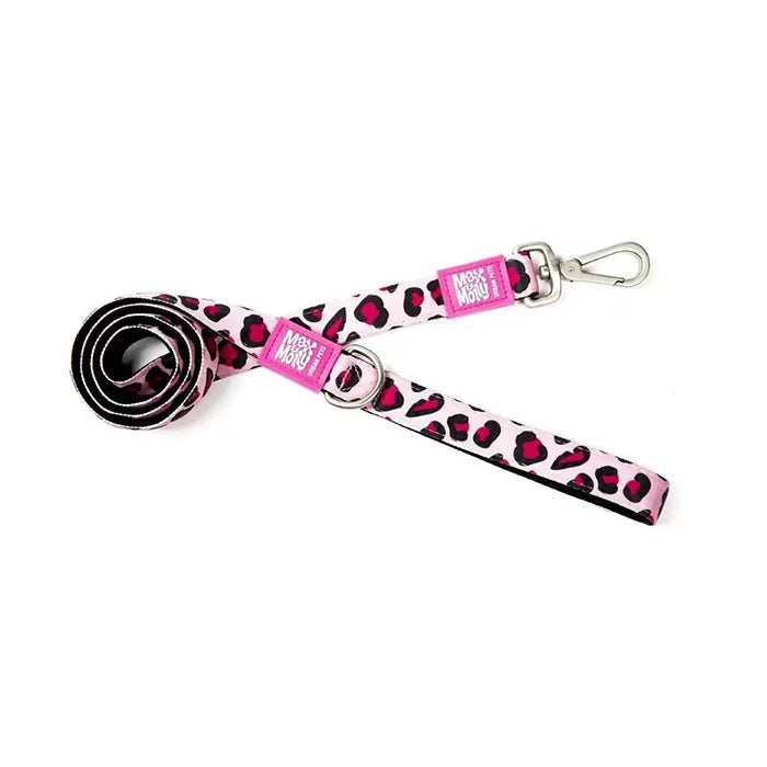 Max & Molly Leopard Pink Dog Leash for Large Dogs