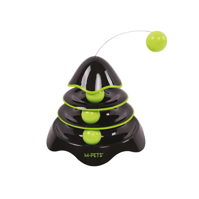 M-Pets Rocket Play Tower Interactive Multi-Level Cat Toy