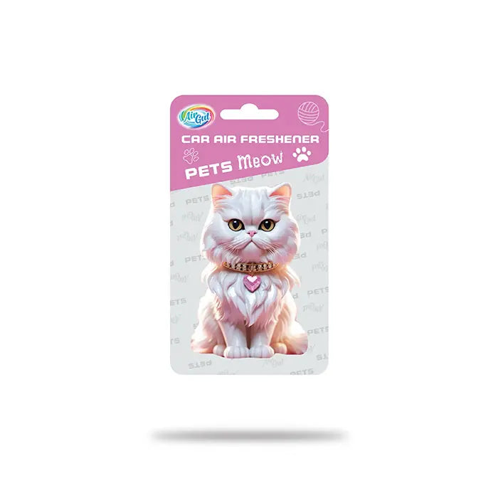 Airgut Pets Meow Car Air Freshener Long-Lasting Scent 1 Unit