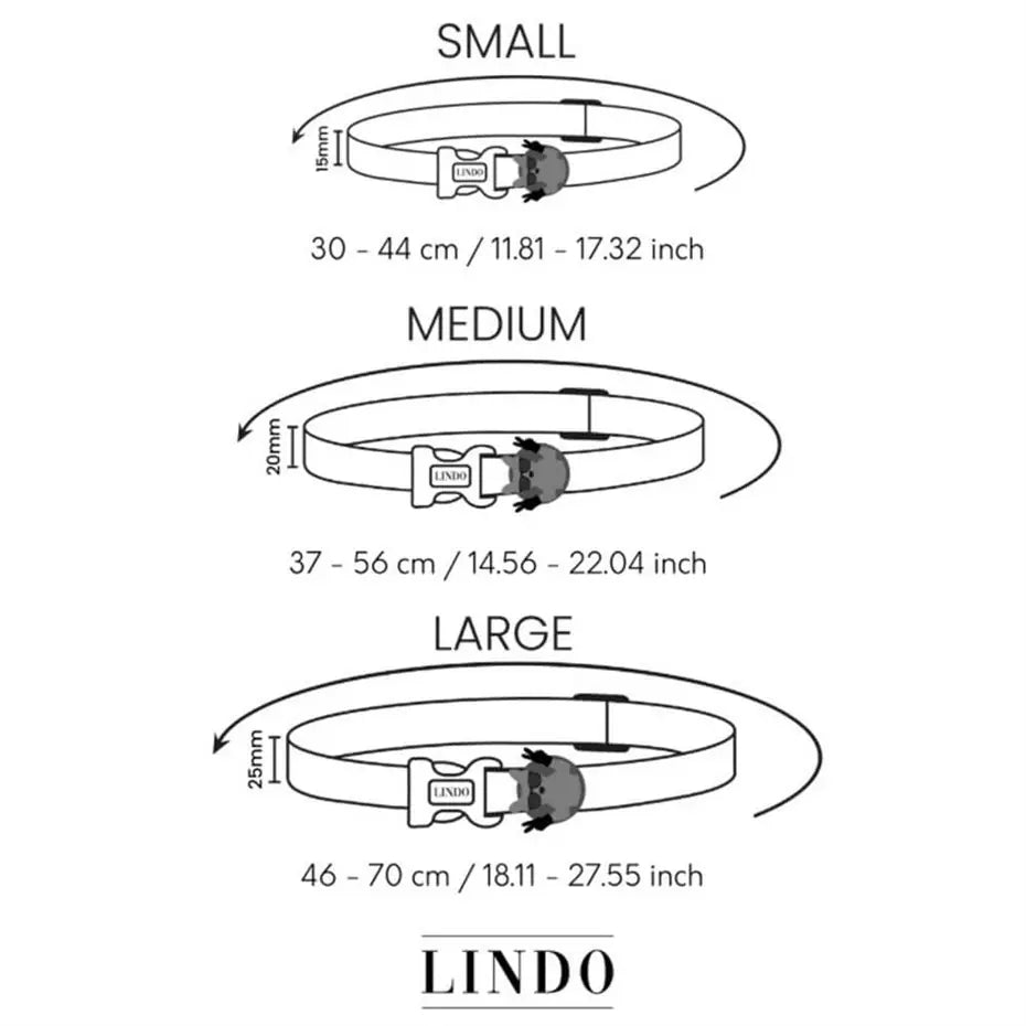 Lindo Pink Dream Dog Collar Stylish Pattern Small 30-44cm