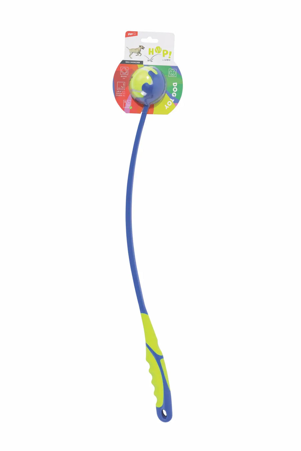 M-Pets Hop Top Launcher Dog Toy - Ergonomic Ball Thrower for Outdoor Play