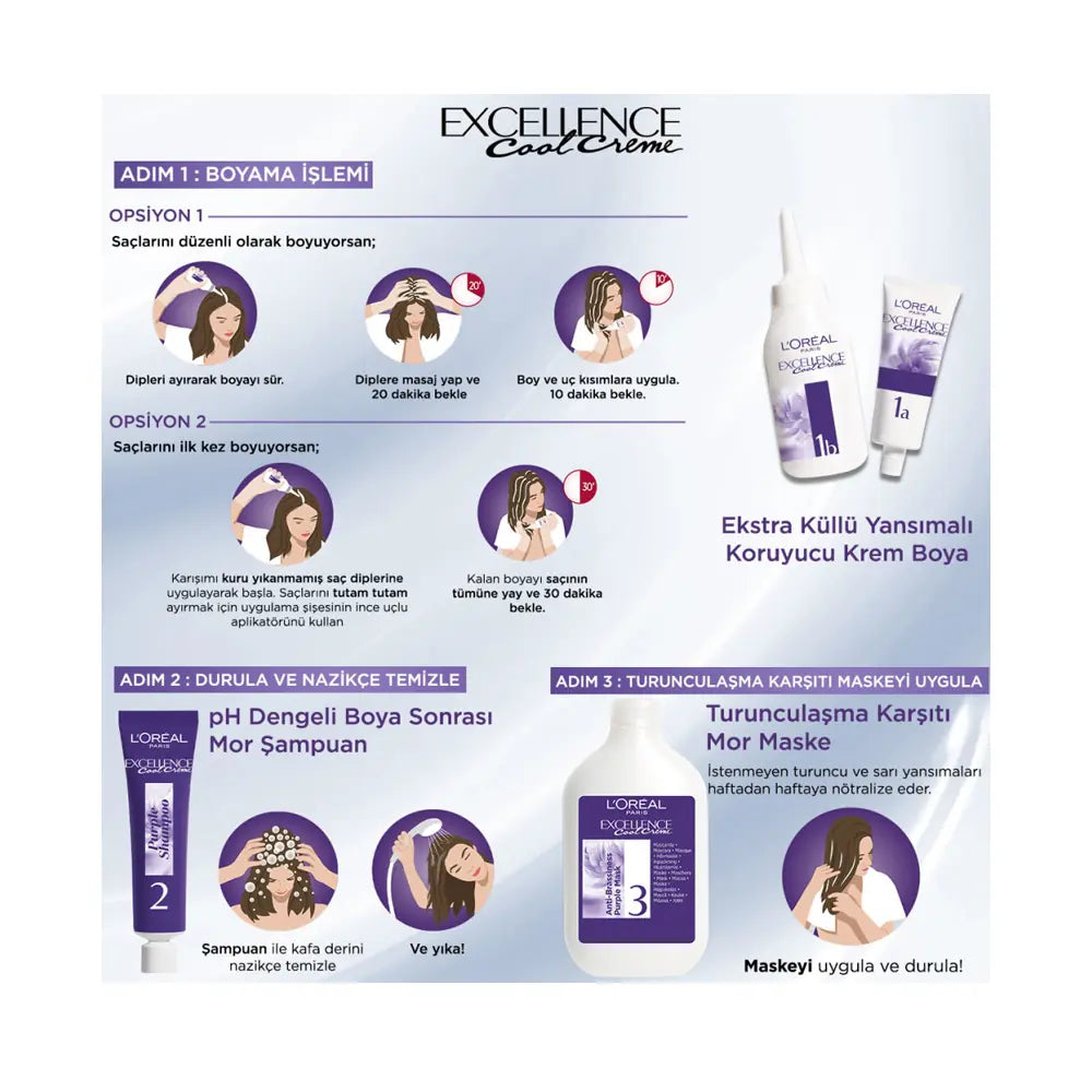 L'Oreal Paris Excellence Cool Creme 4.11 Extra Cool Brown