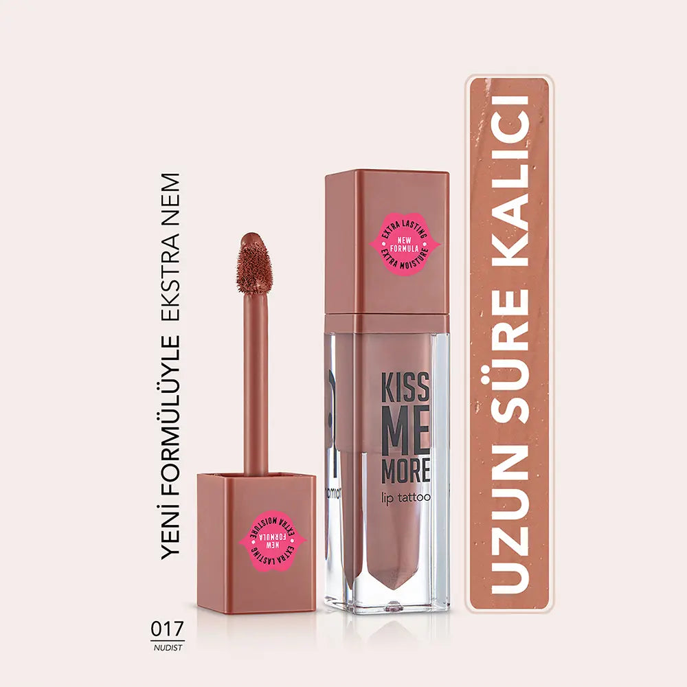 Flormar Kiss Me More Matte Liquid Lipstick 017 Nudist