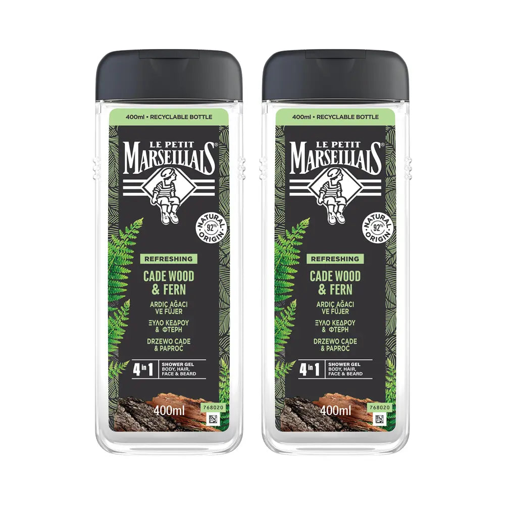 Le Petit Marseillais Juniper & Fern Shower Gel Set 2 x 400ml