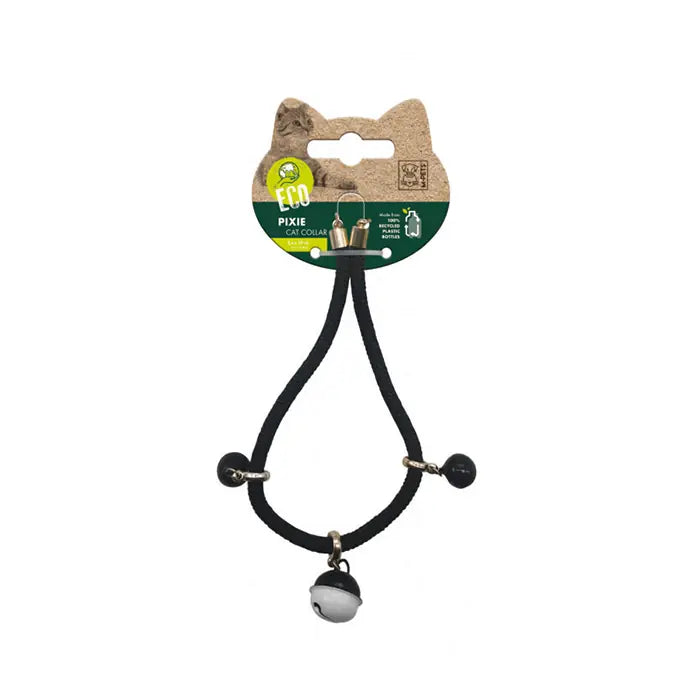 M-Pets Pixie Black Cat Collar with Bell and Safety Buckle