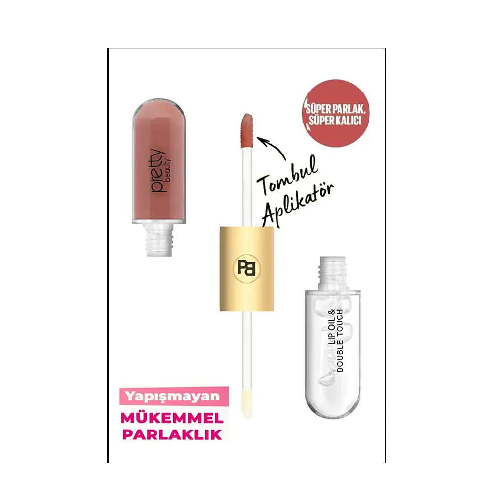 Pretty Double Touch Lipgloss 01 High Shine Lip Gloss 10ml