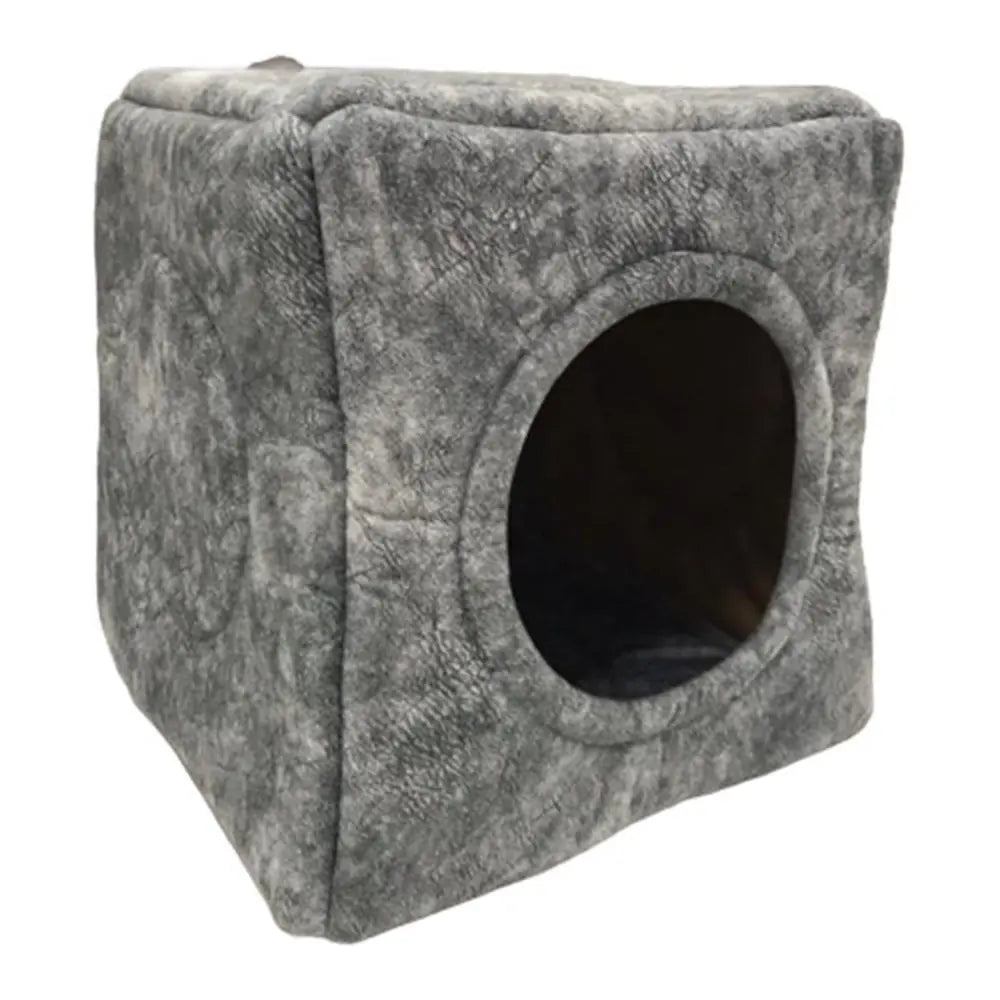 Petpretty Comfort 3-in-1 Convertible Cat Bed and Tunnel Grey