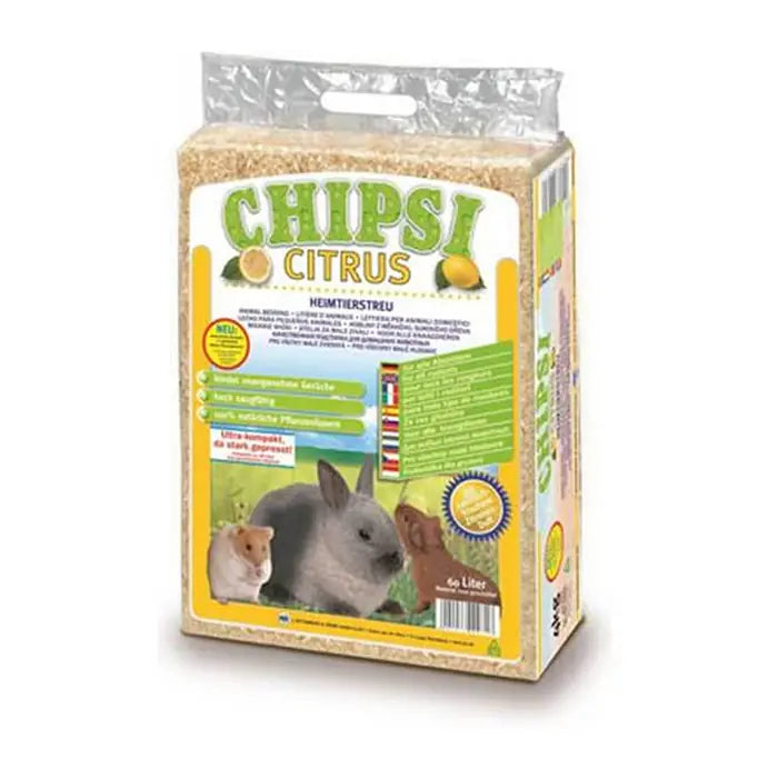 Chipsi Citrus Scented Rodent Wood Shavings 60L