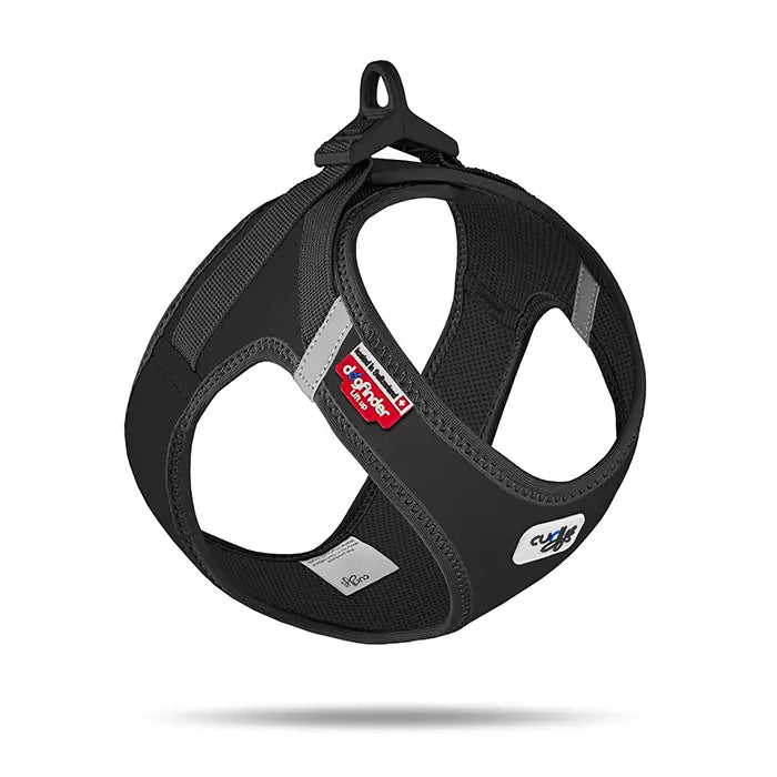 Curli Vest Harness Clasp Softshell Dog Harness Black XSmall