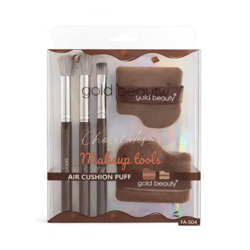Gold Beauty 5-Piece Makeup Brush Set FA-504