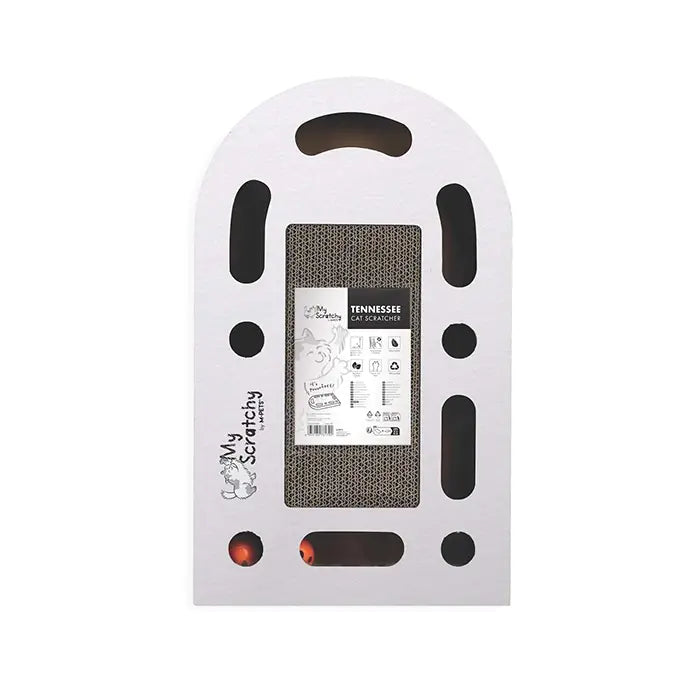 M-Pets My Scratchy Tennessee White Cardboard Cat Scratcher
