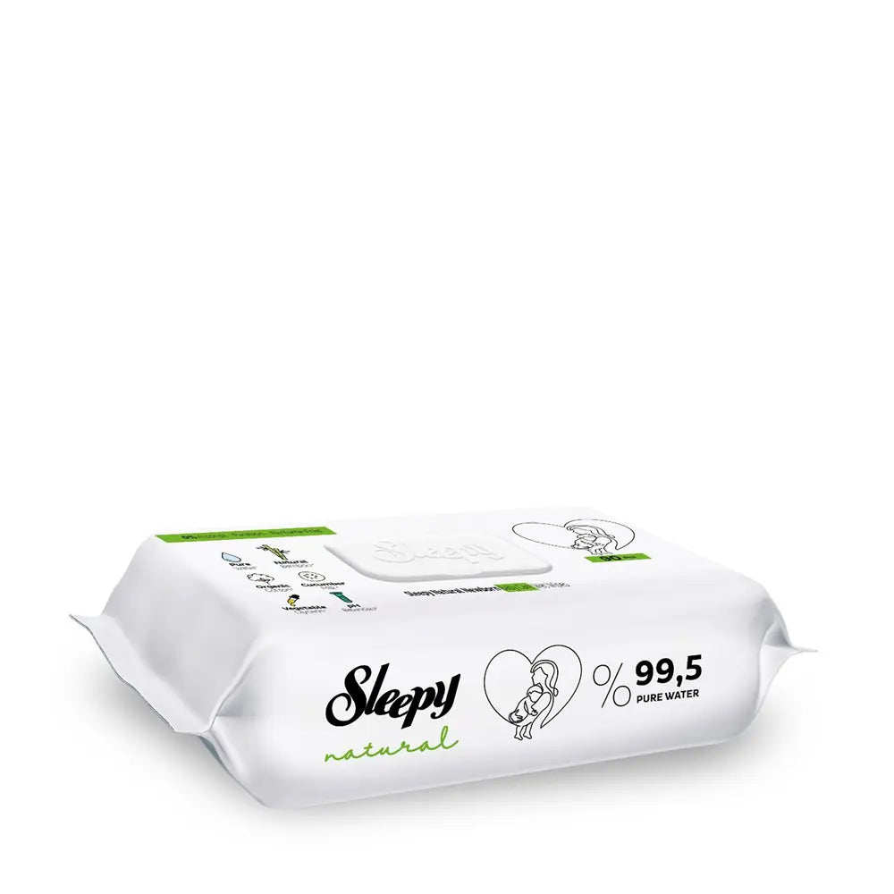 Sleepy Natural Newborn Wet Wipes for Sensitive Skin 90 Count