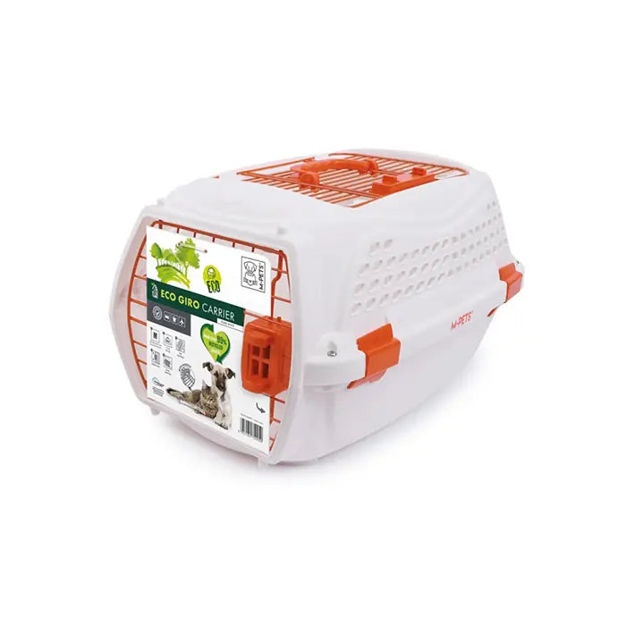 M-Pets Eco Giro Pet Carrier Small White & Orange