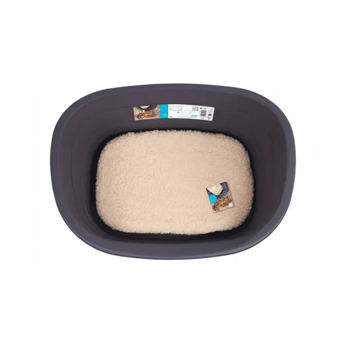 M-Pets Java Plastic Dog Bed with Cushion X-Large