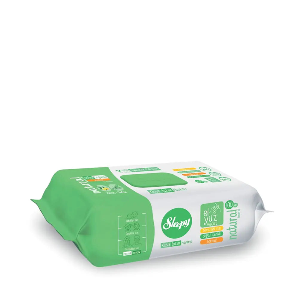 Sleepy Natural Personal Care Wipes for Gentle Cleansing 100 Count