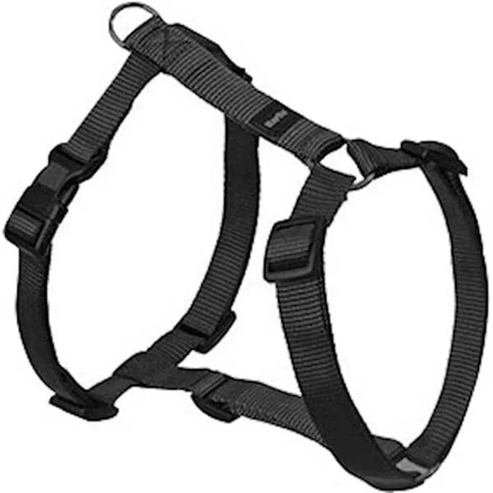 Flamingo Asp Adjustable Dog Harness Black 35-50cm