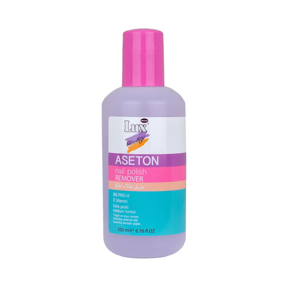 Lux Acetone Nail Polish Remover for Quick Clean 200ml