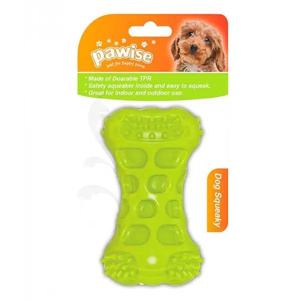 Pawise Spiky Squeaky Bone Dog Toy 10.5 cm