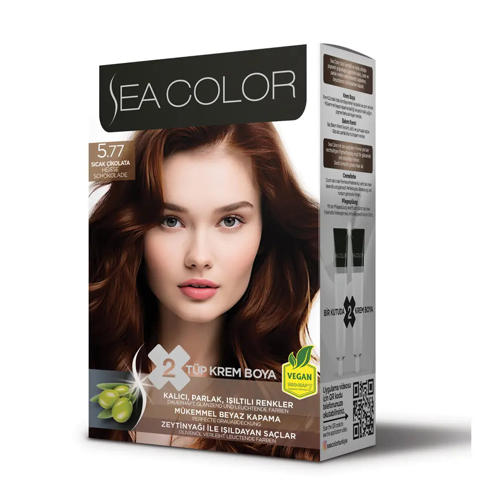 Sea Color Permanent Hair Color Duo 5.77 Warm Chocolate