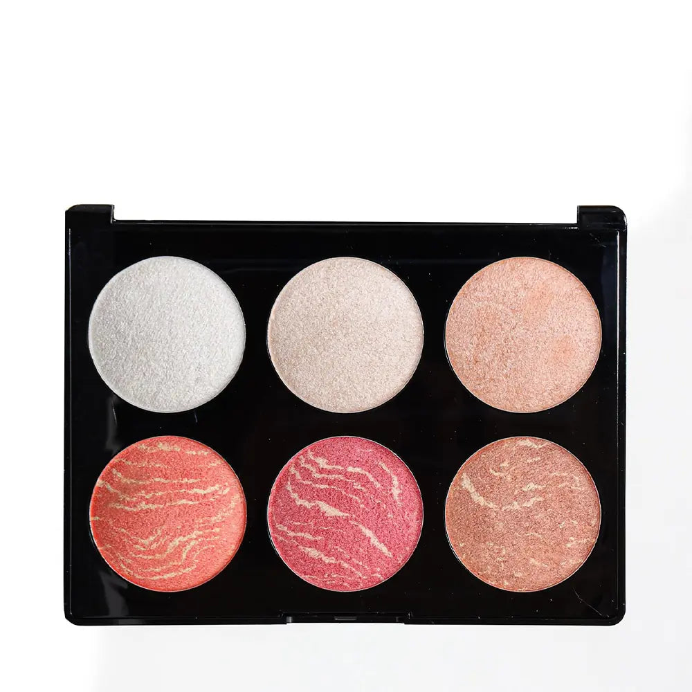 Pretty PB-426 6-in-1 Highlighter &amp; Blush Palette - 01