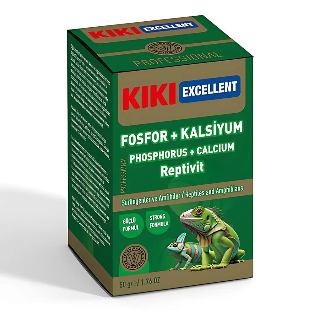 Kiki Excellent Repta-Vit Reptile Phosphorus Calcium Vitamin Powder 50g