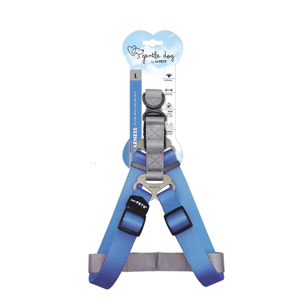 M-Pets Gentle Triangle Dog Harness Blue XS