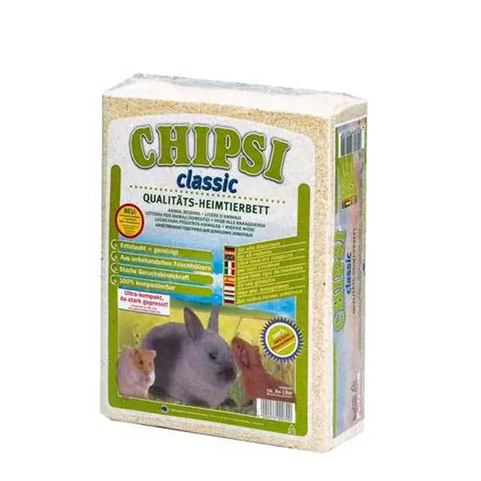 Chipsi Classic Dust-Free Small Animal Wood Shavings 60L