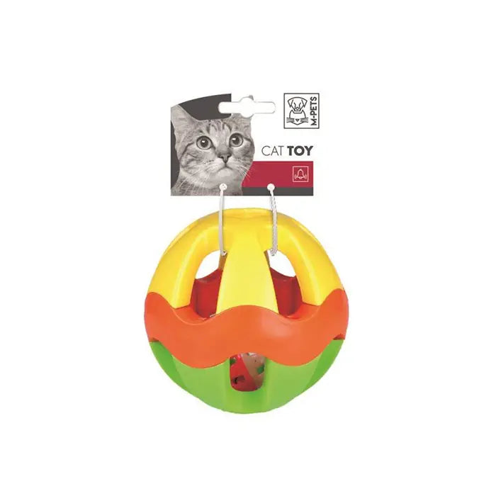 M-Pets Wave Ball Squeaky Cat Toy for Active Play