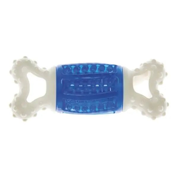 Imac Rubber Dental Squeaky Dog Toy with Ridged Chew Surface