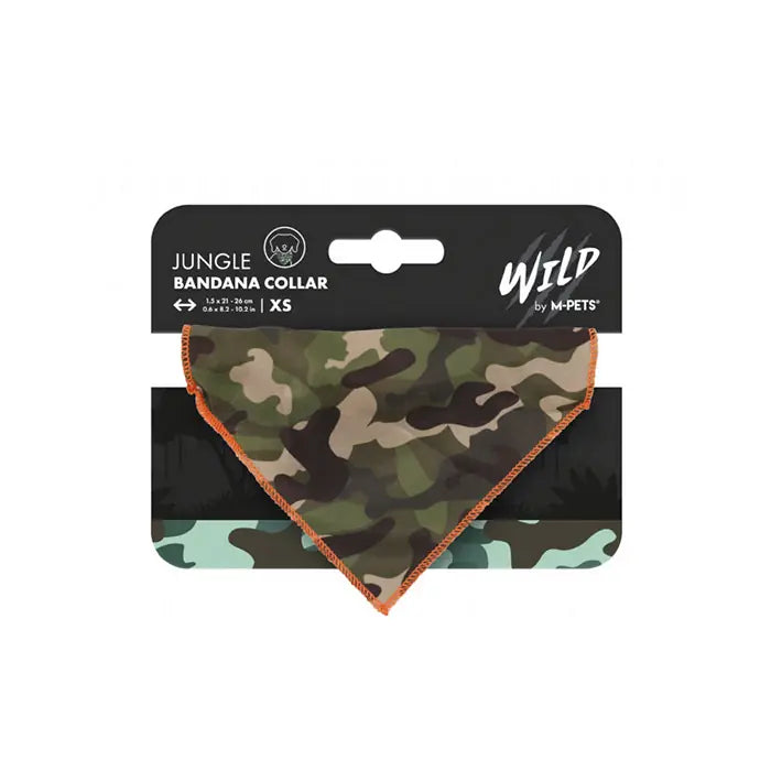 M-Pets Wild Jungle Dog Bandana Stylish Pet Accessory X-Small