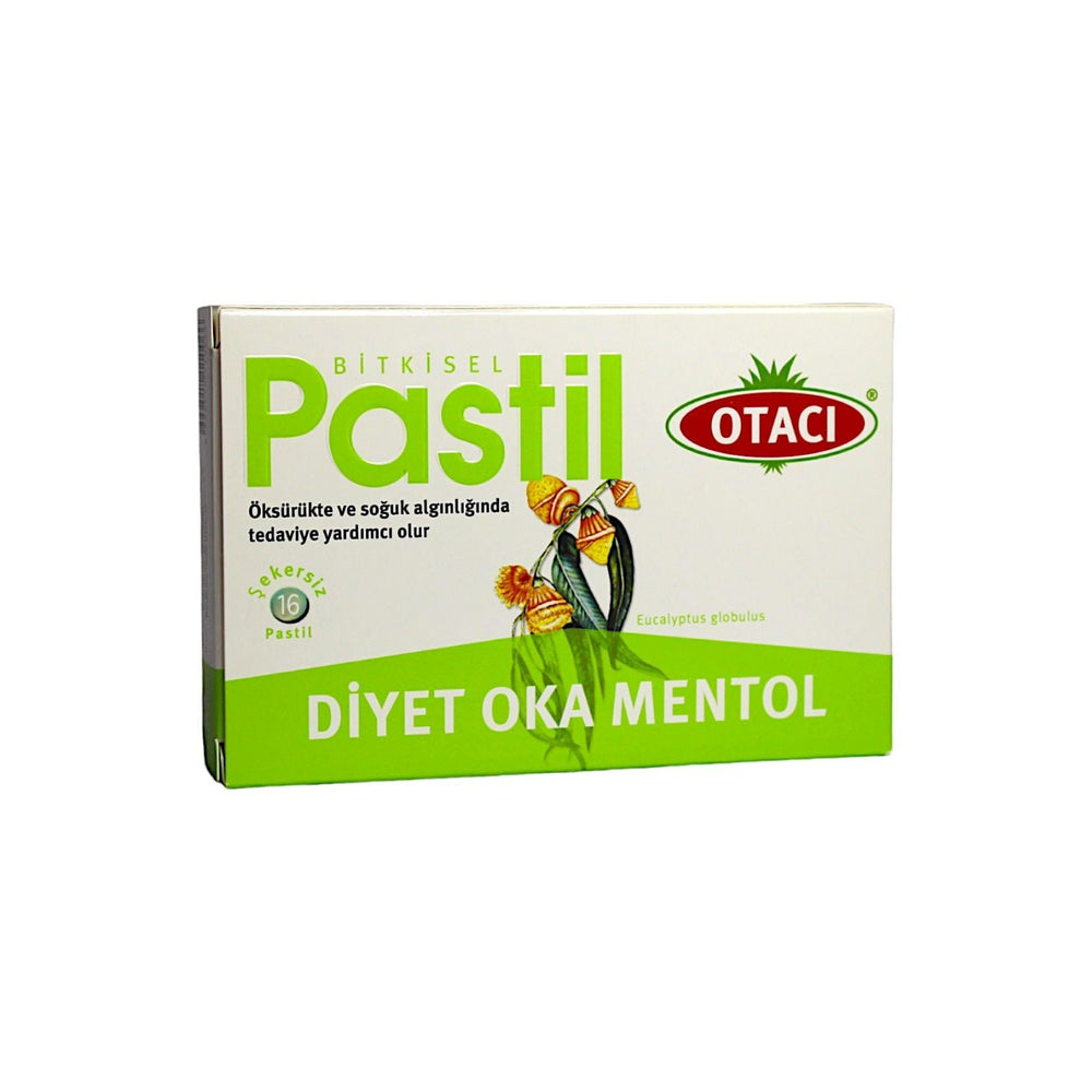 Otaci Diyet Oka Sugar-Free Menthol Lozenges 16 Count