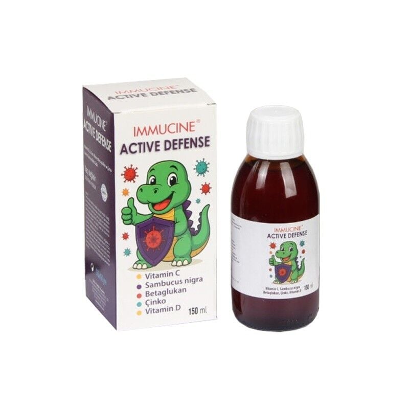 Immucine ACTIVE Defense Liquid Vitamin & Elderberry Support 150ml