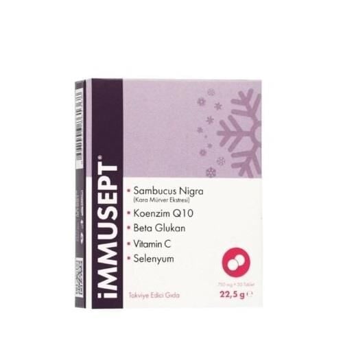 Beka Pharma Immusept Elderberry & Vitamin C Supplement 30 Tablets