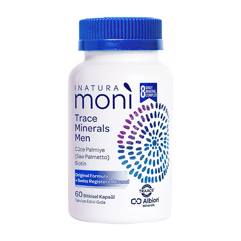 Moni Vitamins Trace Minerals Men Supplement with Saw Palmetto 60 Caps