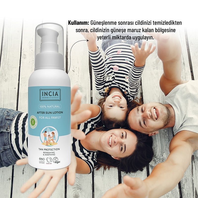 Incia 100% Natural After Sun Lotion Cooling Effect 100 ml