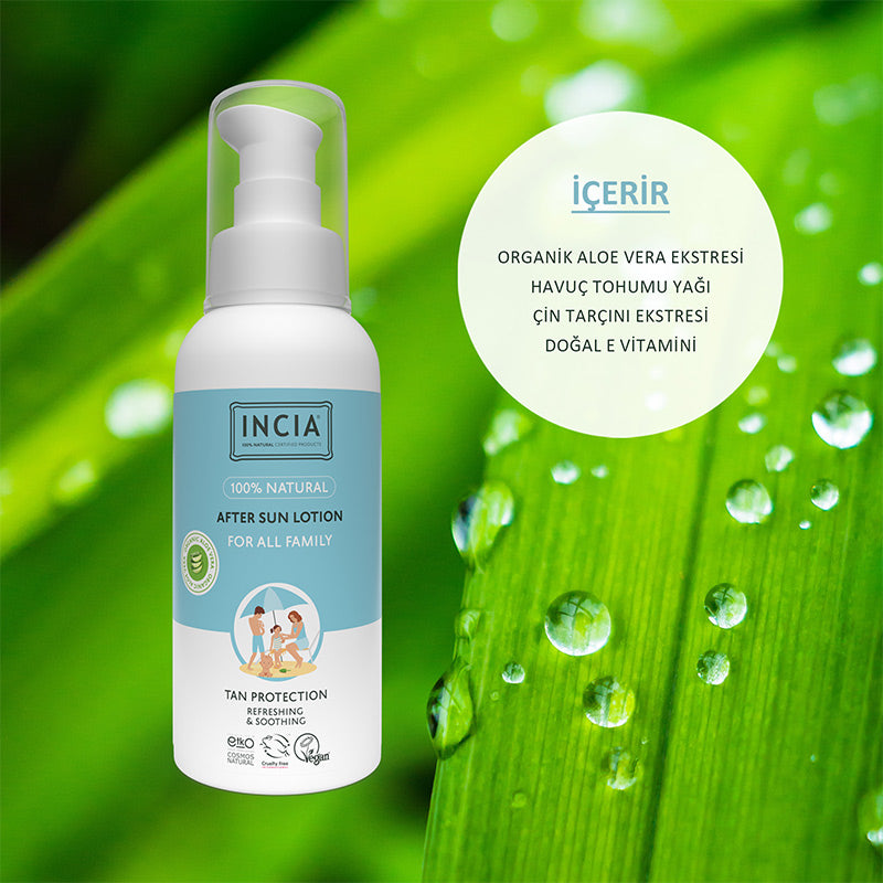 Incia 100% Natural After Sun Lotion Cooling Effect 100 ml