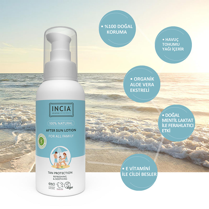 Incia 100% Natural After Sun Lotion Cooling Effect 100 ml