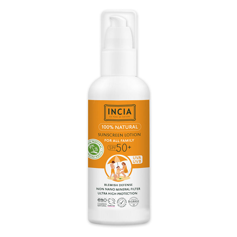 Incia Natural Sun Lotion SPF 50+ Mineral Protection 100 ml